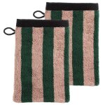 Lot de 2 gants de toilette charly basilic 15 x 21
