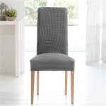 Lot de 2 housses de chaise bi - extensibles - gris anthracite Lot de 2 housses de chaise bi - extensibles - gris anthracite