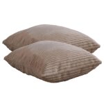Lot de 2 housses de coussin 35 x 60 far clic clac - beige