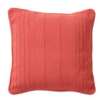 Lot de 2 housses coussin uni en coton 40 x 40 cm - terracotta