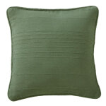 Lot de 2 housses de coussin coton tissu jacquard jc. orion vert amande