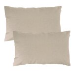 Lot de 2 housses de coussin kevara beige chin