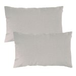 Lot de 2 housses de coussin kevara - gris chin�