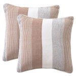 Lot de 2 housses de coussins treport - beige
