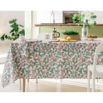 Lot 2 nappes coton maud - blanc, vert