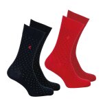 Lot de 2 paires de mi - chaussettes homme coton peign edition anniversaire eminence multicolore