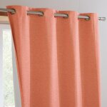 Lot de 2 rideaux rosew l135xh180 orange paprika
