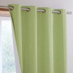 Lot de 2 rideaux rosew l135xh180 vert amande Lot de 2 rideaux rosew l135xh180 vert amande