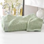 Lot de 2 serviettes invits caroline 30x50 vert amande