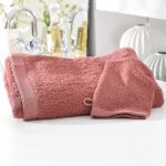 Lot de 2 serviettes invits caroline bois de rose
