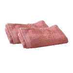 Lot de 2 serviettes invits caroline bois de rose