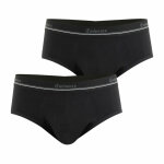 Lot de 2 slips absorbants homme srnit heritage noir en coton