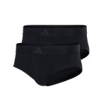 Lot de 2 slips homme active flex cotton 3tripes adidasport noir en coton