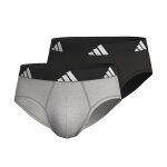 Lot de 2 slips homme active flex cotton adidasport gris en coton