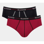 Lot de 2 slips homme noir et rouge