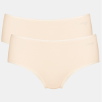 Lot de 2 slips midi rose sloggi en coton