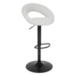 Lot de 2 tabourets de bar sasha gris