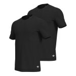 Lot de 2 tee - shirts col rond homme comfort core cotton adidas original noir en coton
