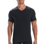 Lot de 2 tee - shirts col v homme active flex coton adidas noir