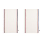 Lot de 2 torchons en pur lin, made in france, tricolore blanc Lot de 2 torchons en pur lin, made in france, tricolore blanc