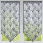 Lot de 2 voilages pointe vert kelly
