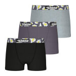 Lot de 3 boxers garon color noir en coton
