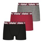 Lot de 3 boxers gar�on easy fun athena noir en coton