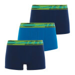 Lot de 3 boxers garon sport stretch bleu en coton