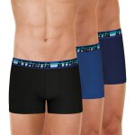 Lot de 3 boxers homme 720 stretch coton athena bleu