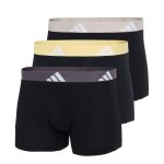 Lot de 3 boxers homme active flex cotton adidasport jaune en coton Lot de 3 boxers homme active flex cotton adidasport jaune en coton