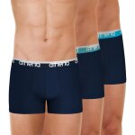 Lot de 3 boxers homme easy bio athena bleu en coton