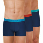 Lot de 3 boxers homme easy bio bleu en coton