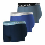 Lot de 3 boxers homme easy color bleu en coton
