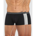 Lot 3 boxer homme noir / gris perle en coton