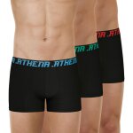 Lot de 3 boxers homme trio essentiel athena noir en coton