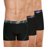 Lot de 3 boxers longs homme - noir