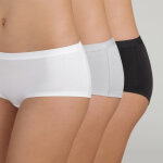 Lot de 3 boxers noir, blanc et gris - les pockets dim en coton