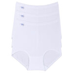 Lot de 3 culottes classiques blanches en coton