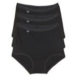 Lot de 3 culottes classiques noires en coton