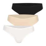 Lot de 3 culottes femme ecopack micro athena noir multicolore