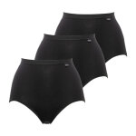 Lot de 3 culottes taille haute coton noir - sans complexe en coton bio