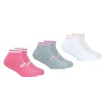 Lot de 3 paires de chaussettes basses fille essentiel wilson rose en coton