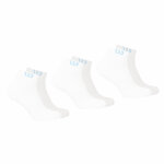 Lot de 3 paires de chaussettes basses homme essentiel wilson blanc en coton