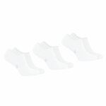 Lot de 3 paires de chaussettes invisibles - blanc en coton
