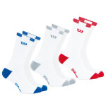 Lot de 3 paires de chaussettes mi - hautes homme lifestyle wilson blanc en coton