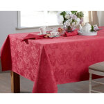 Lot de 3 serviettes damass polyester - bois de rose