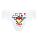 Lot de 3 slips boy happy college by smiley pomm'poire - multicolore en coton