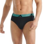 Lot de 3 slips homme active flex cotton adidas sport en coton noir