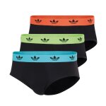 Lot de 3 slips homme comfort flex cotton adidas original en coton noir