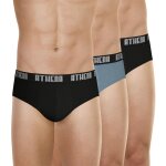 Lot de 3 slips homme ecopack athena gris en coton
